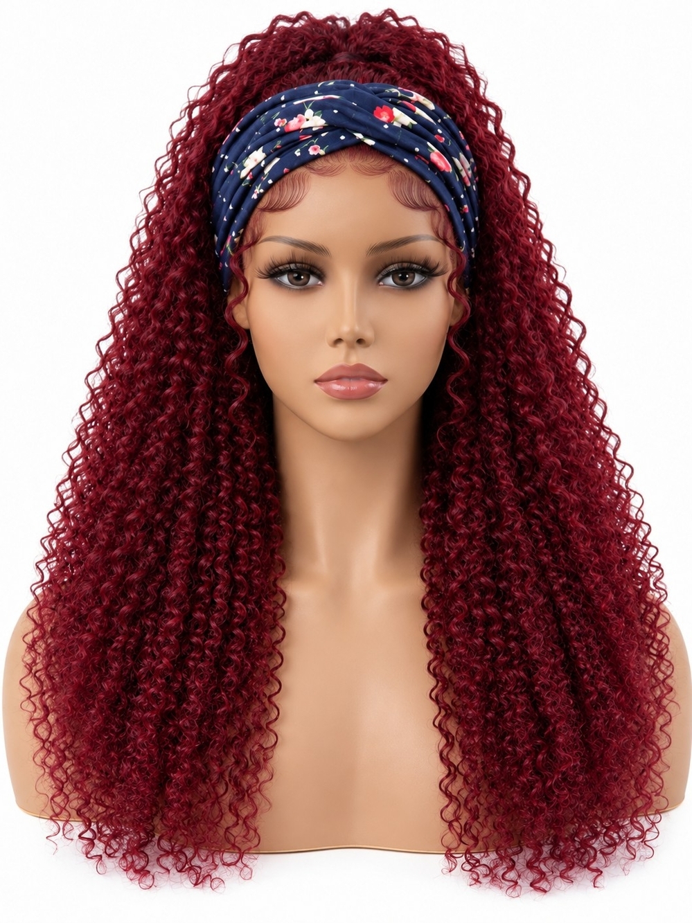 Voluminous Curly Headband Wig in Burgundy 1B/BUG
22–24"